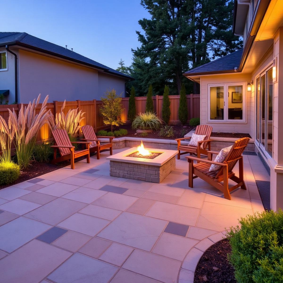 Stone Patio & Firepit